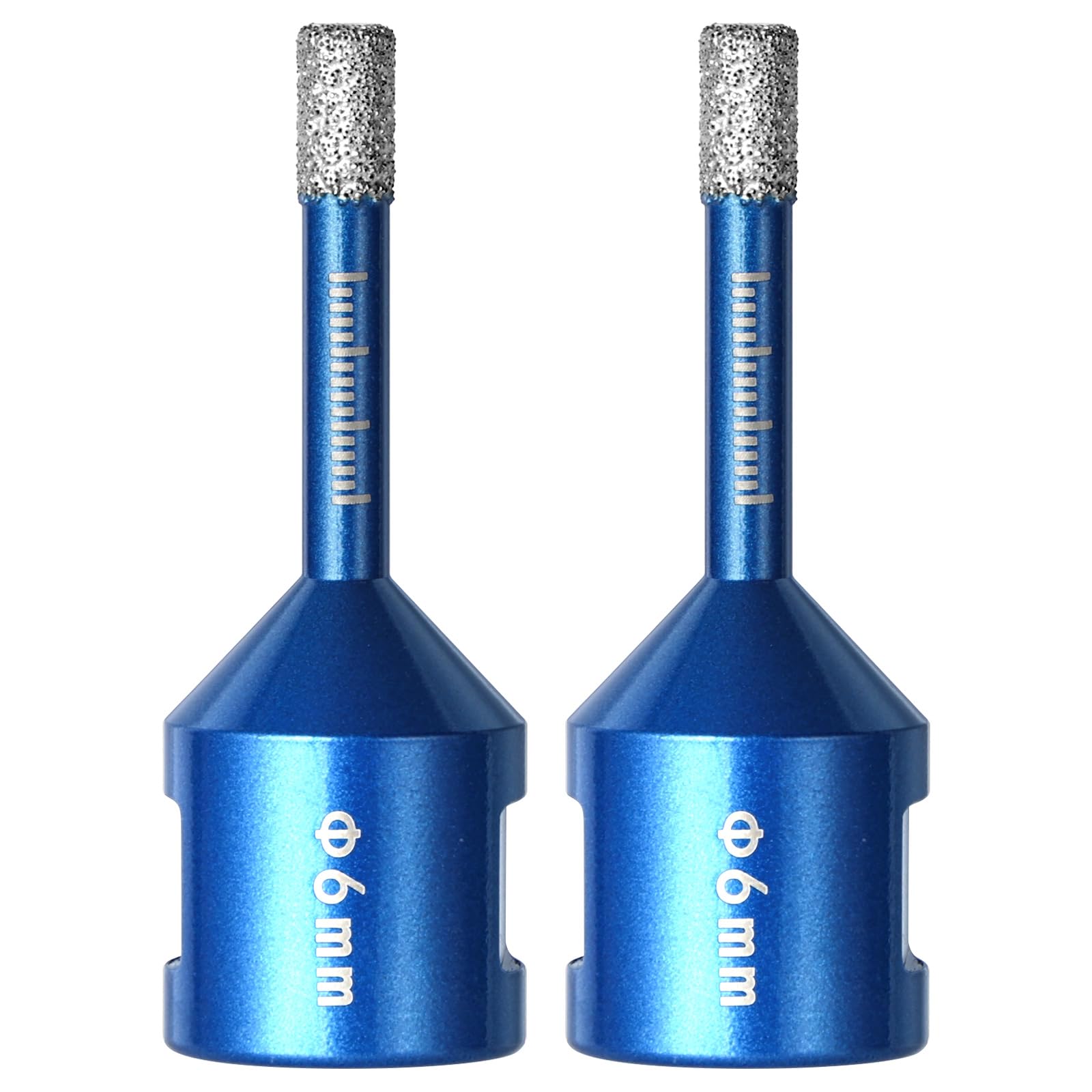 NUTKIT 2PCS Porcelain Tile Drill Bits, Diamond Drill Bit 6mm