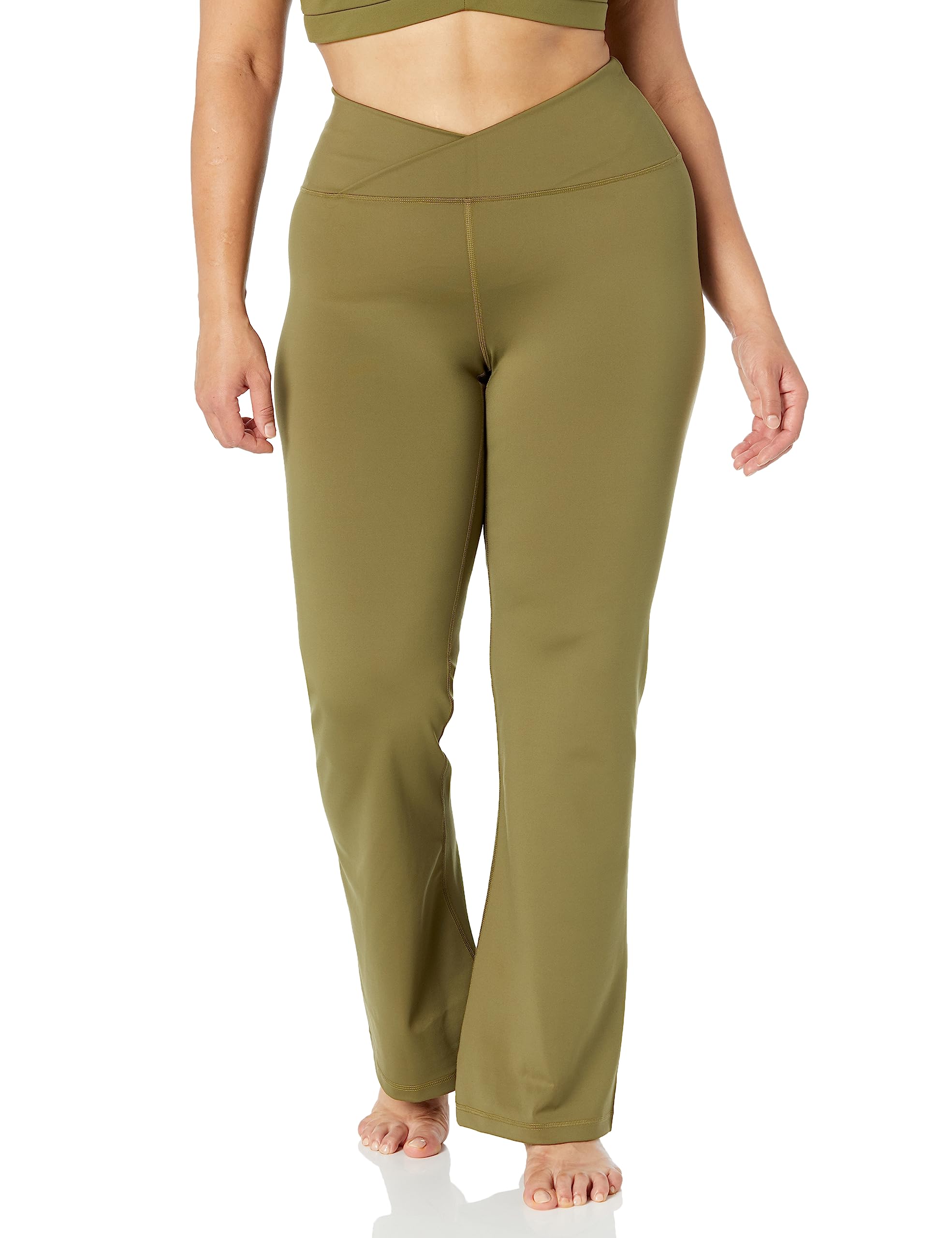 Amazon Essentials Damskie legginsy Build Your Own Studio Sculpt Mid Waist Bootcut (wcześniej Core 10)