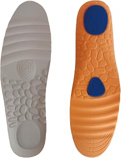 Shoe Insoles for Men, Upgraded Foam Shoe Inserts, Providing All Day Cushioning and Comfort for Work Boot and Daily Shoes, Replacement Insoles (Light Gray, Men's US 8-12)