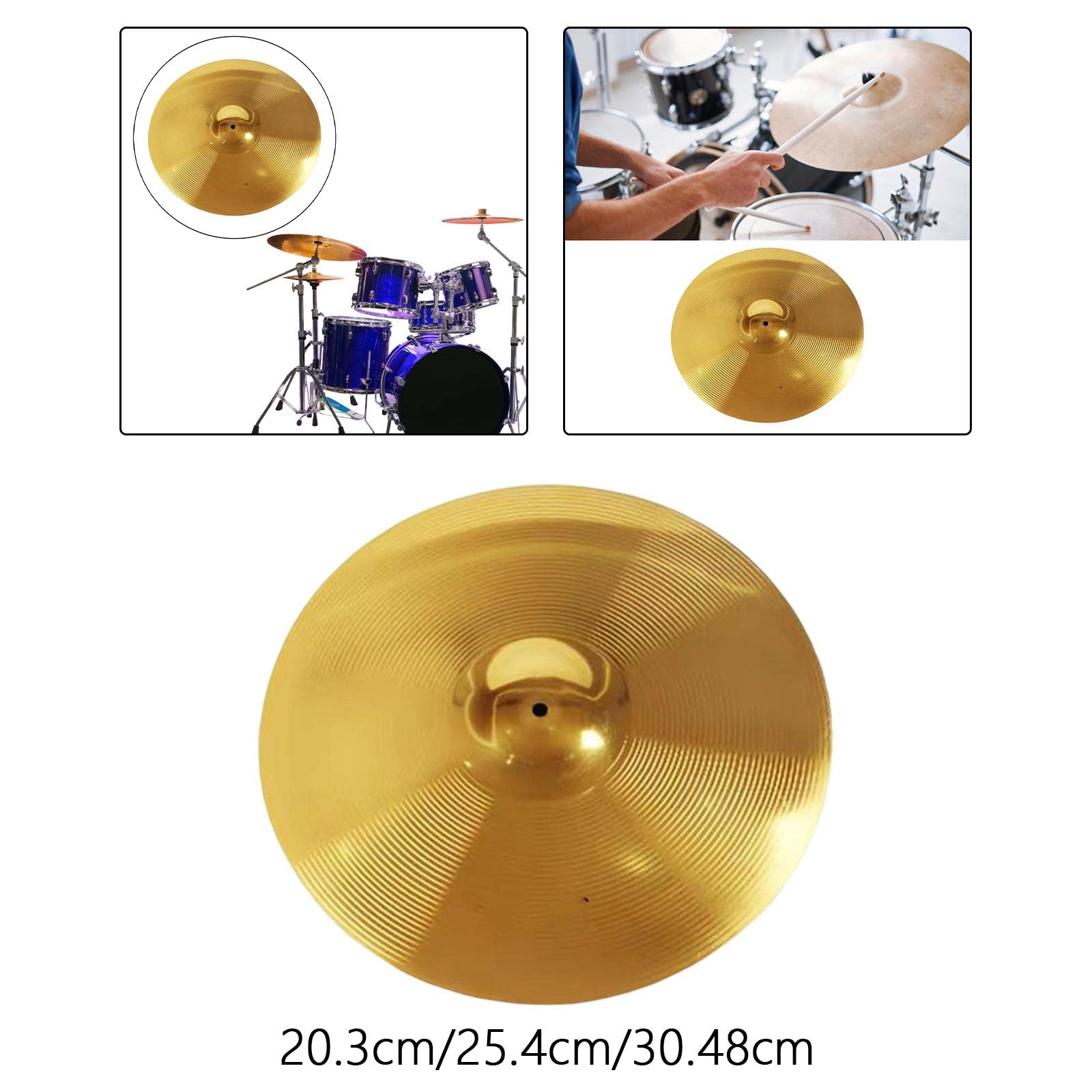 CALANDIS® Brass Crash Cymbal for Drum Players Professional Percussion Instruments 8Inch - Image 4 thumbnail