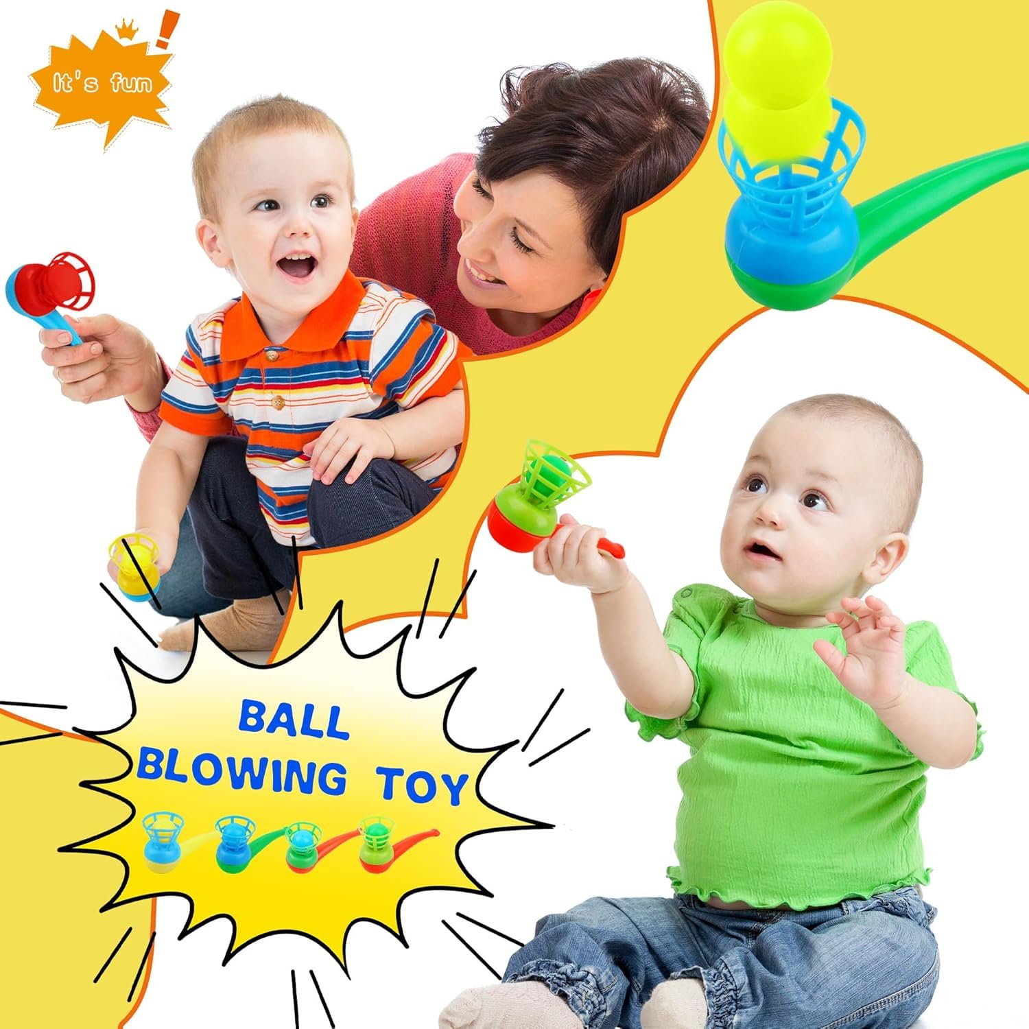 Piucrty Kinderverjaardag, spelletjes, zweefbal, 12 stuks, give aways, tombolaprijzen, gastgeschenken, feestgeschenken, feestgeschenken