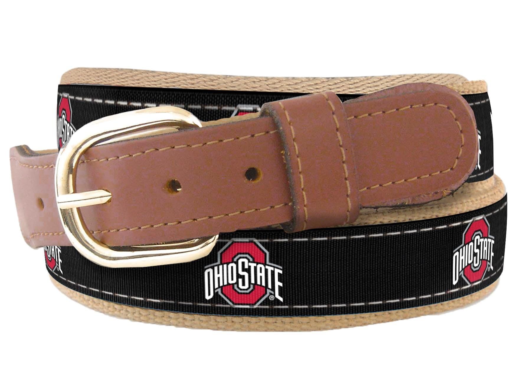 ZEP-PRO NCAA Men's Collegiate Woven Ribbon Belt, Sizes 30-46