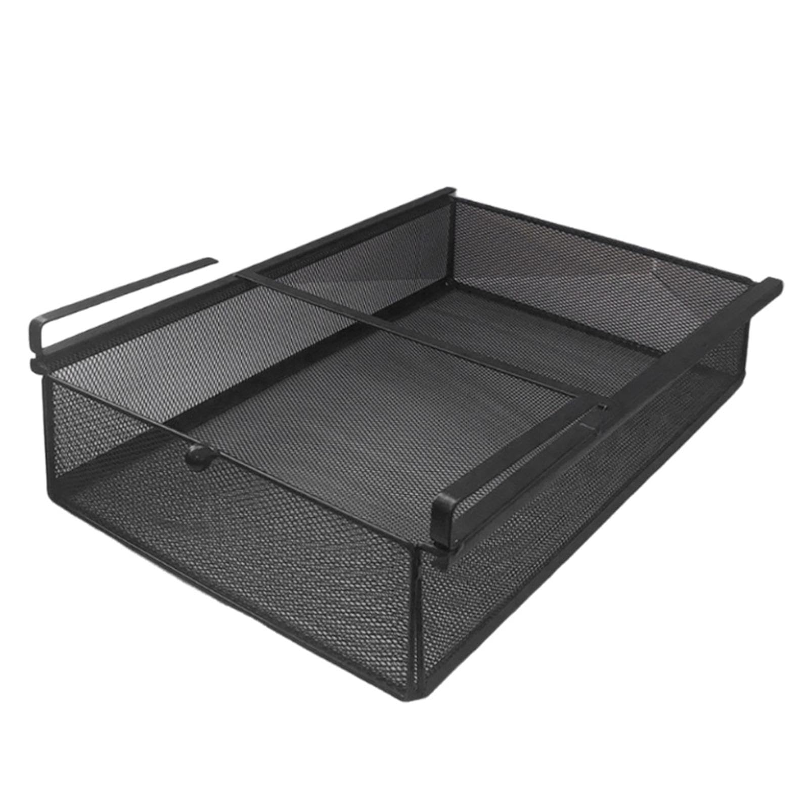 Cestino Appeso Estraibile per Riporre I Calzini Nell'armadio, Organizer in Filo Metallico, L Black