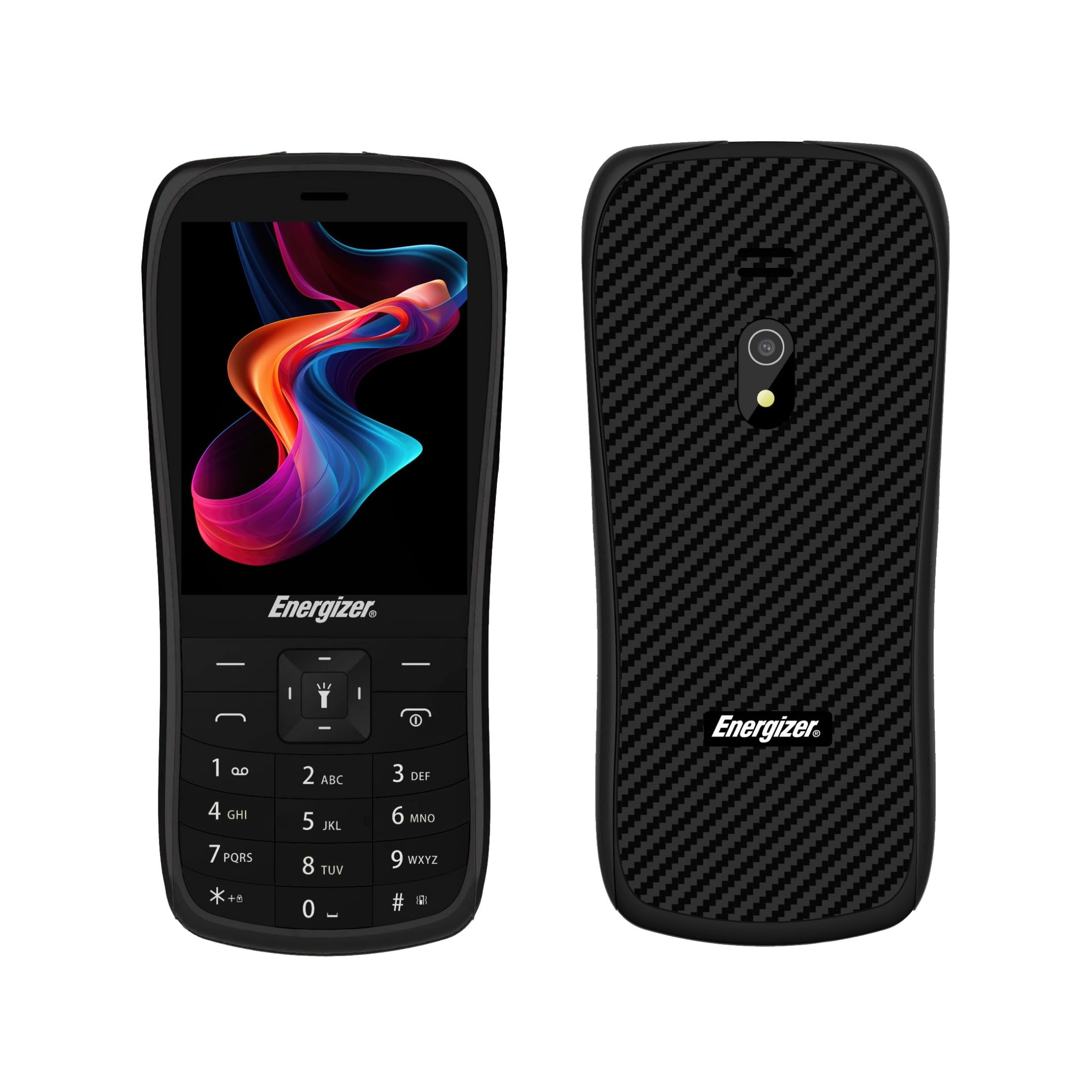 Energizer – Teléfono móvil con Teclado físico E29-2G – gsm – Dual SIM (Mini SIM) – Negro – Desbloqueado – Teléfono Senior Resistente Barato