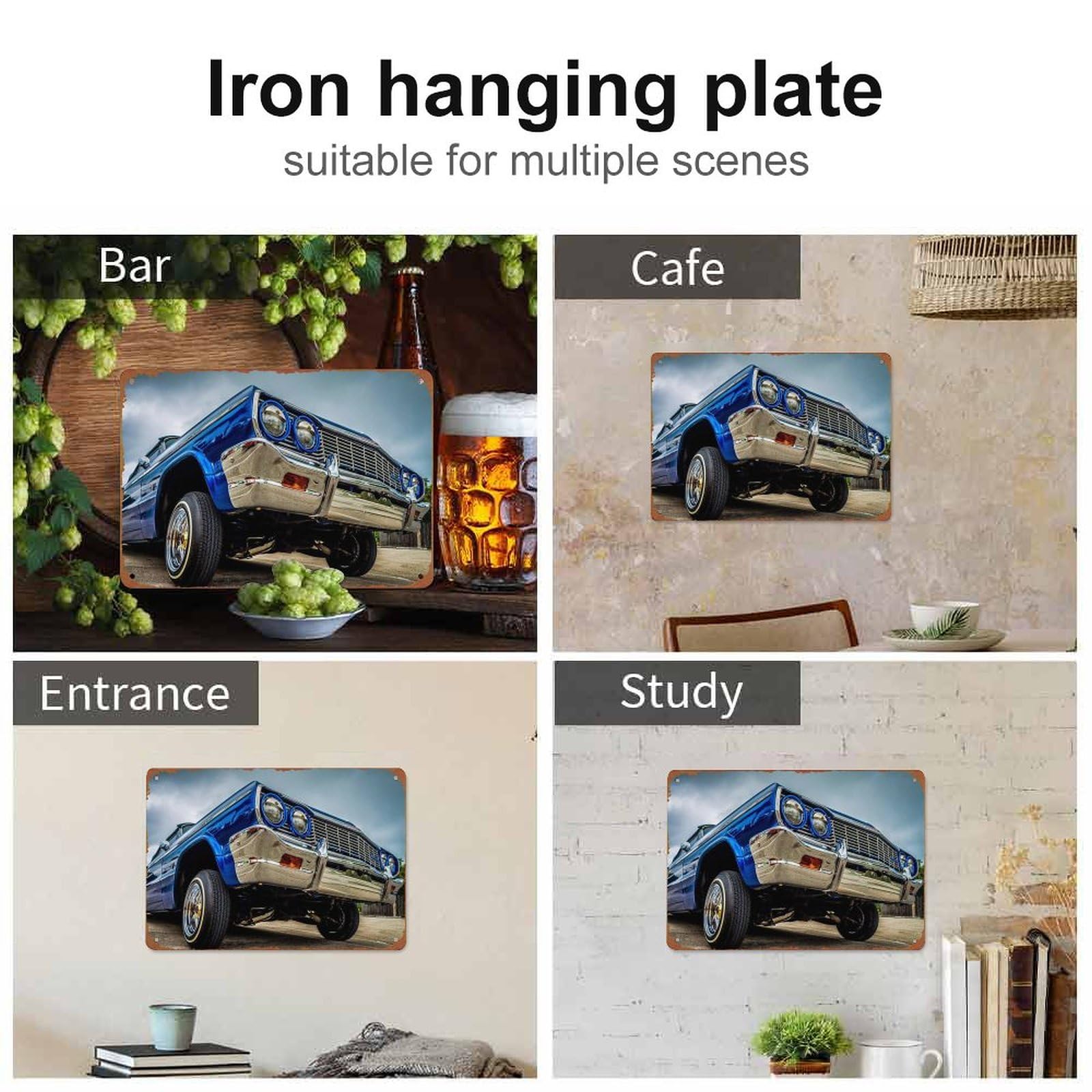 Amazon.co.jp: カーズ ローライダー カスタムポスター レトロ メタル