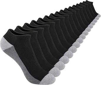 Comfoex Boys Ankle Athletic Low Cut Socks - 8 Pairs for 6-8, 4-6, 8-10 Years Old - Half Cushioned Short Socks