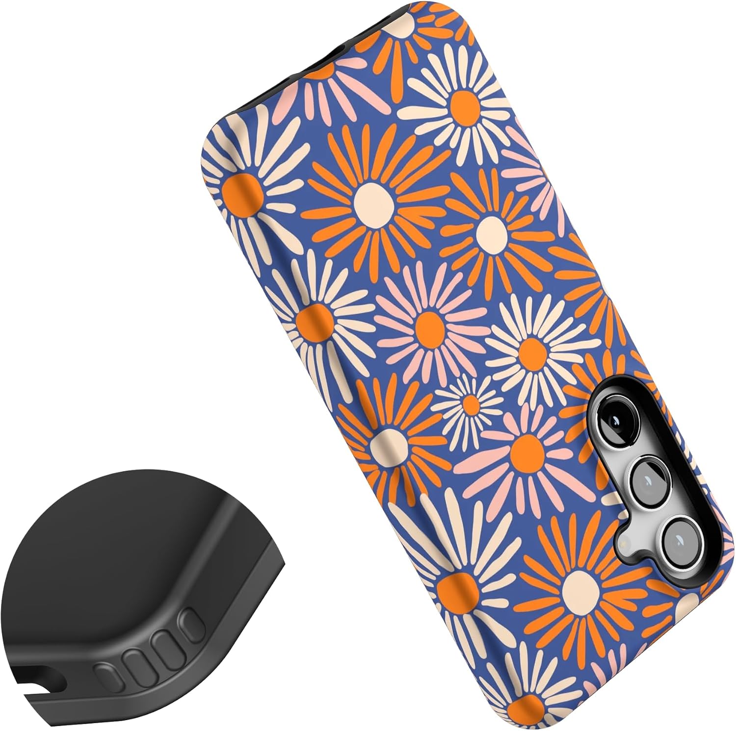 Casely Galaxy S24 Case | Spring Forward | Daisy Floral | Essential Slim Dual-Layer Protective Design