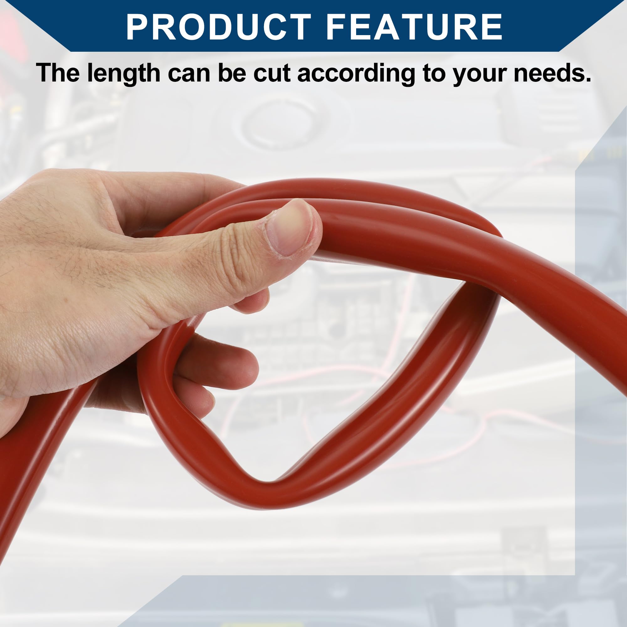 Tubo in Silicone per Aspirazione Tubo per Linea di Aspirazione Automobilistica ad Alta Temperatura 15Ft 13/16" 20mm ID 2.5mm Spessore 1 Pz Rosso