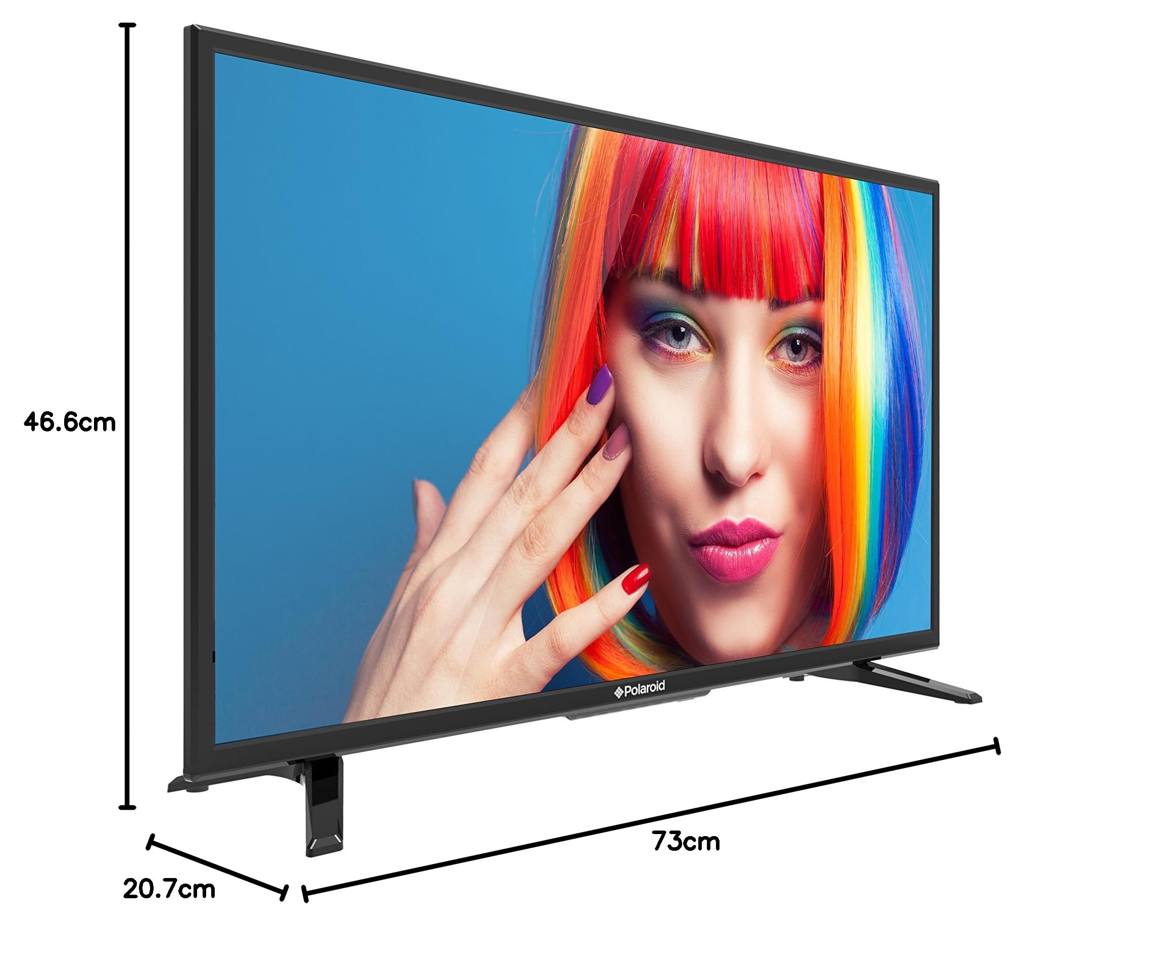 Polaroid TQL32R8PR001 80 cm (32 Zoll) Fernseher (HD Ready, DVB-T/C-T2-S2)