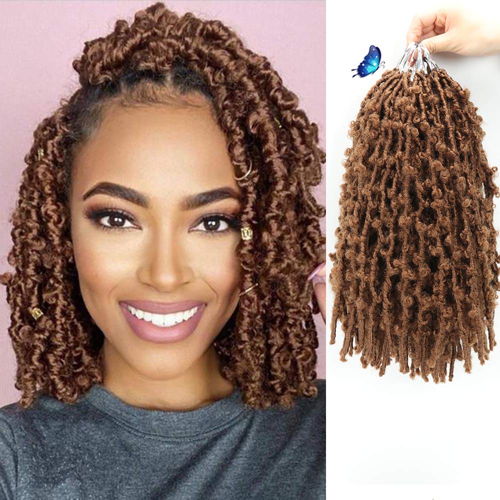 Buy 6 Packs Butterfly Locs Crochet Hair 14 Inch Distressed Faux Locs