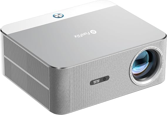 FunFlix P7 Android Full HD Projeksiyon Cihazı, 4K Destekli, Lisanslı Android TV, LED 7000 Lümen, Bluetooth, 8W Hoparlör, HDMI ve USB Girişli