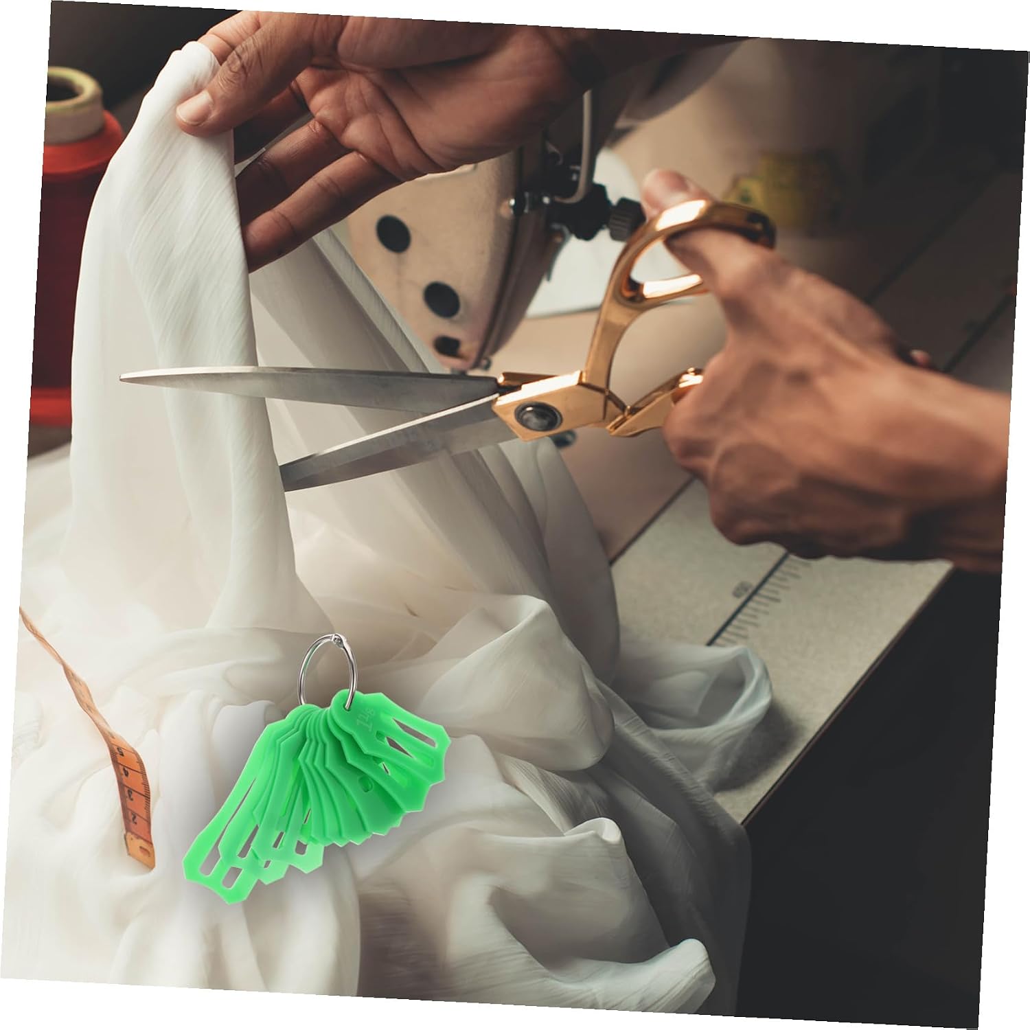 DOITOOL Fabric Quilting Bias Binding Maker Tool Lightweight Portable DIY Quilting Equipment for Easy Fabric Edging and Strap Creation Green