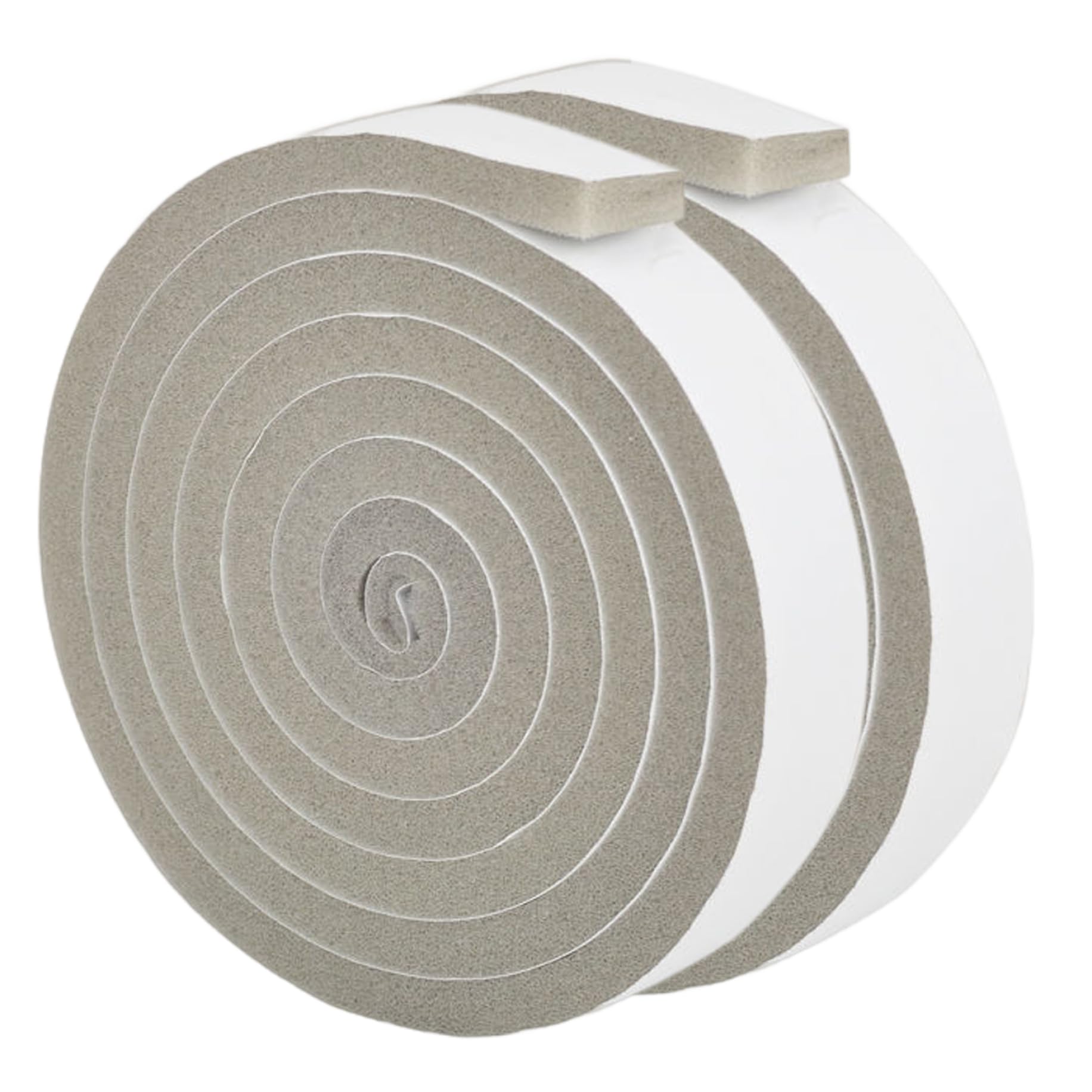 Cakeeyum White 2 Rolls Foam Weather Stripping Strong Adhesive Cuttable Window Insulation Foam 6.6Ft Multifunctional Thick Tape For Doors And Windows Insulation Weather Stripping, Window F