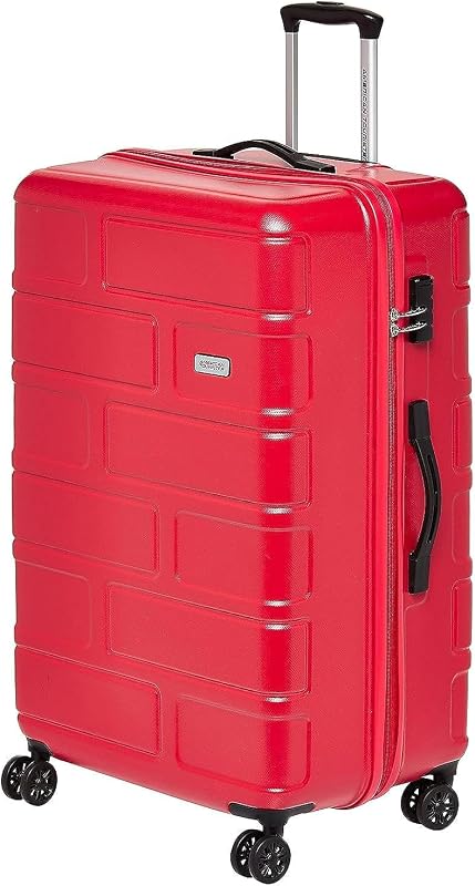 American Tourister Bricklane Hard Large Check-in Luggage Trolley Bag, Red, 79cm, Red, 79cm, colorful