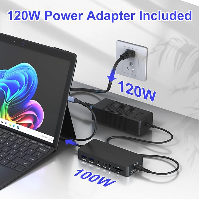 Docking Station Thunderbolt 4 12-en-1 KETAKY Pro para Surface miniatura 5