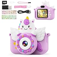 TIATUA Macchina Fotografica Bambini con 2.0 Pollici Schermo & 32G Card