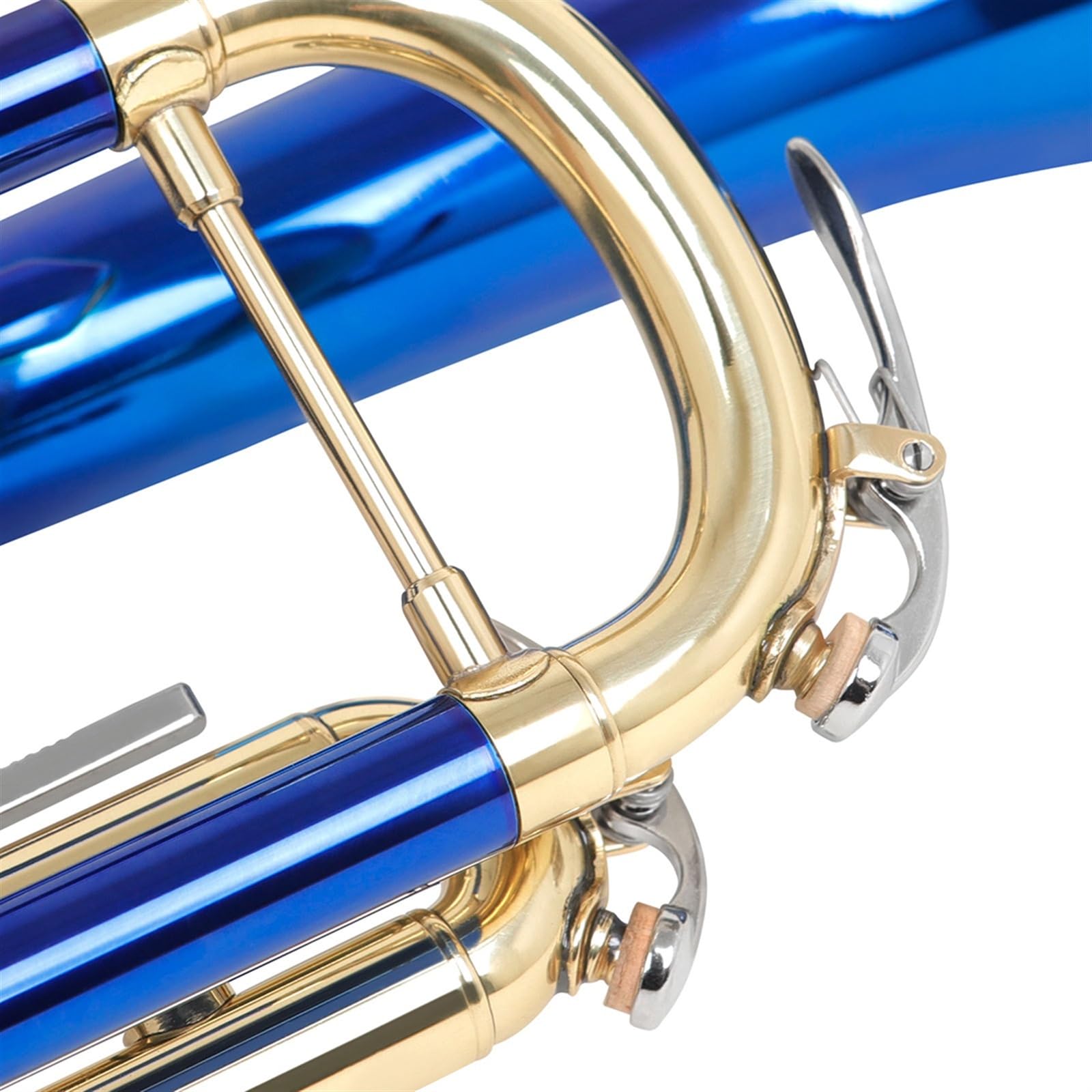 Trompette D'étude Navkaar Pour Débutant - Laquée Bleue - Clé De Bb - Avec étui - Neuve