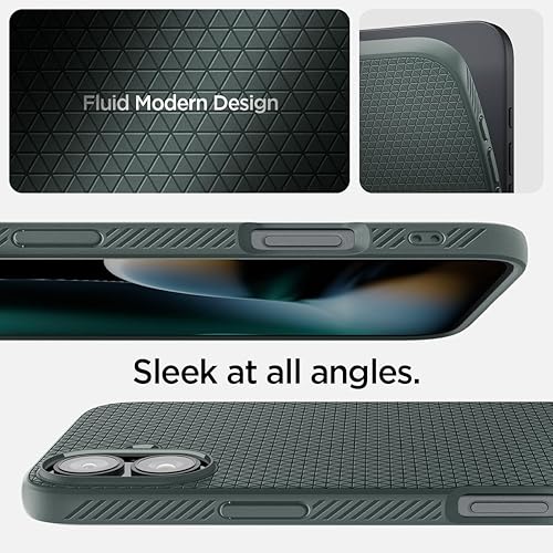 Vista 406 de Spigen Liquid Air - Funda diseñada para iPhone 13 Pro Max (2021), color negro mate