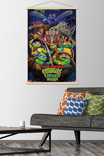 Miniatura 2 de Trends International Teenage Mutant Ninja Turtles Mutant Mayhem - Póster de pared grupal, 22.37 x 34.00 pulgadas, paquete de impresión premium y