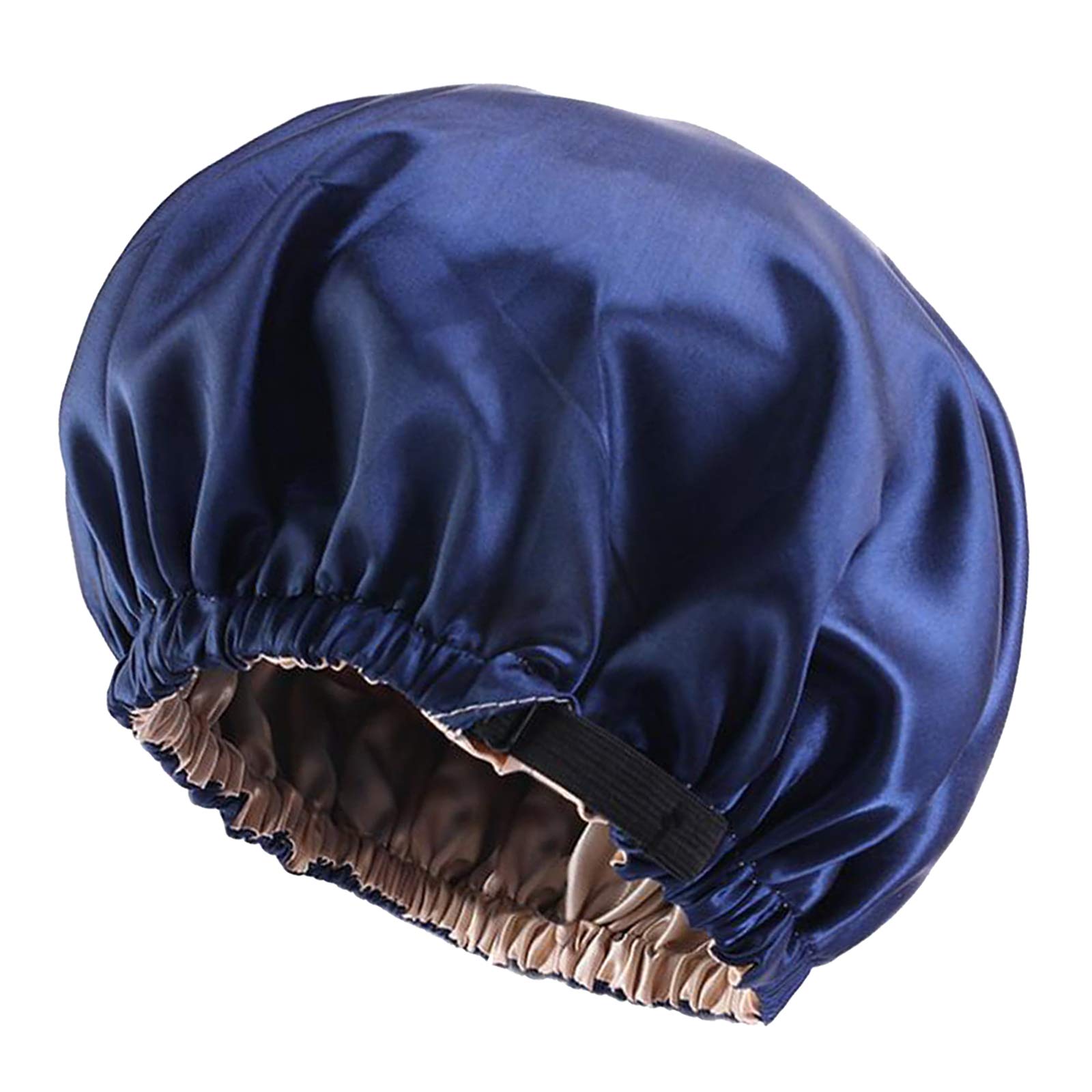 CLUB BOLLYWOOD® Satin Silk Bonnet Night Sleeping Cap Hat for Curly Natural Hair Navy Blue'|Clothing, Shoes & Accessories | Womens Accessories | Hats'| Hats'|Hats' 1