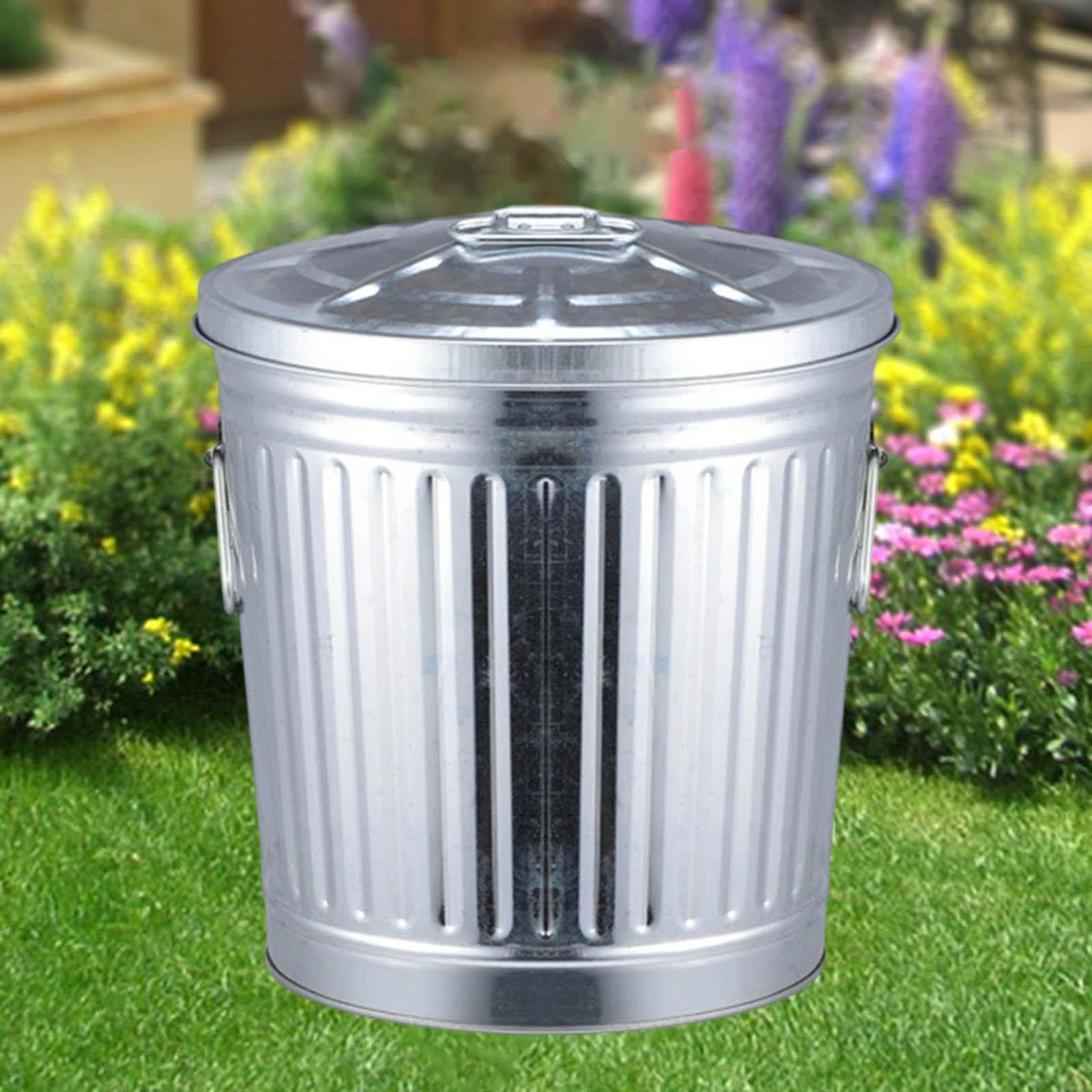 Compostiera Da Esterno 25L Ferro Coperchio