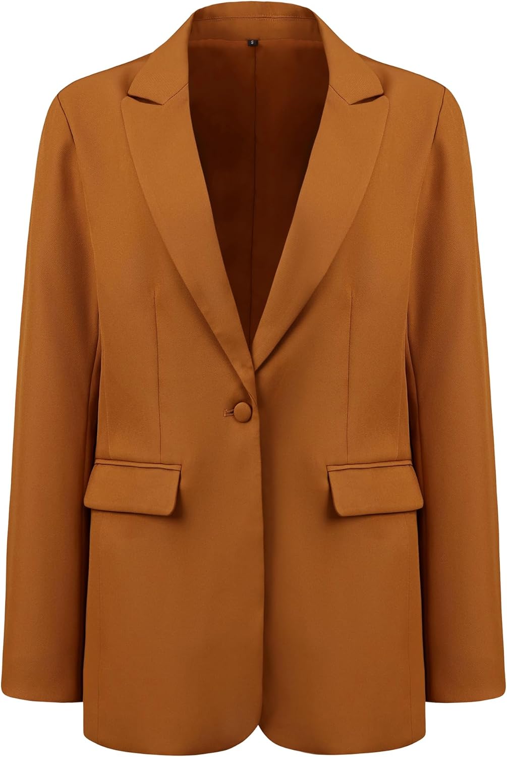 Women's 1 Button Jacket Long Sleeve Work Formal Blazer