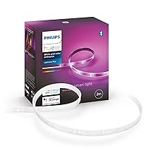 Philips Hue White & Color Ambiance Strisce LED Plus V4 base da 2 m, Strisce Luminose a LED dimmerabile, RGB, controllabile tramite app, Luci Smart compatibili con Amazon Alexa (Echo, Echo Dot)