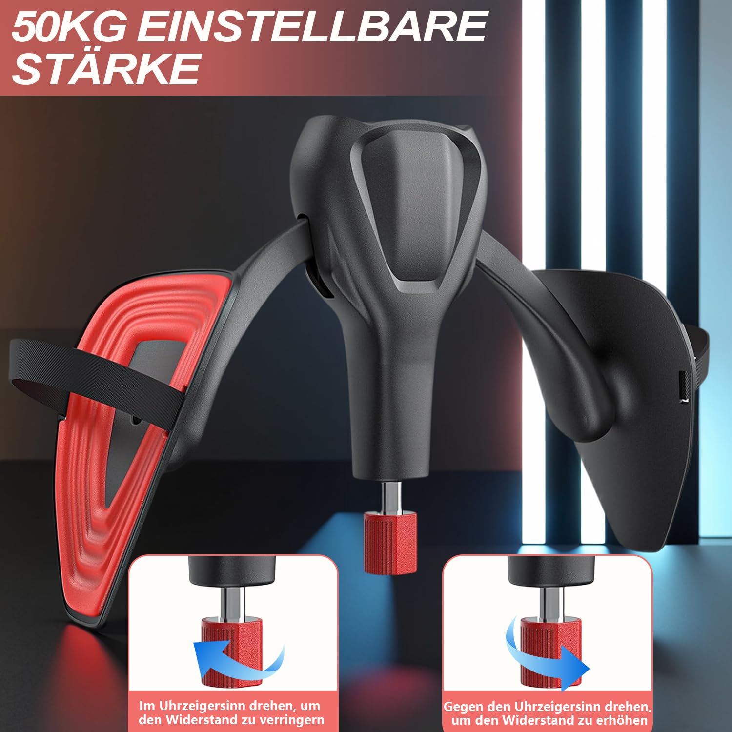 2026 Entrenador de muslos mejorado, 0-50 kg, resistencia ajustable, entrenamiento del suelo pélvico para hombres y mujeres, dispositivo de entrenamiento para el suelo pélvico para el hogar con