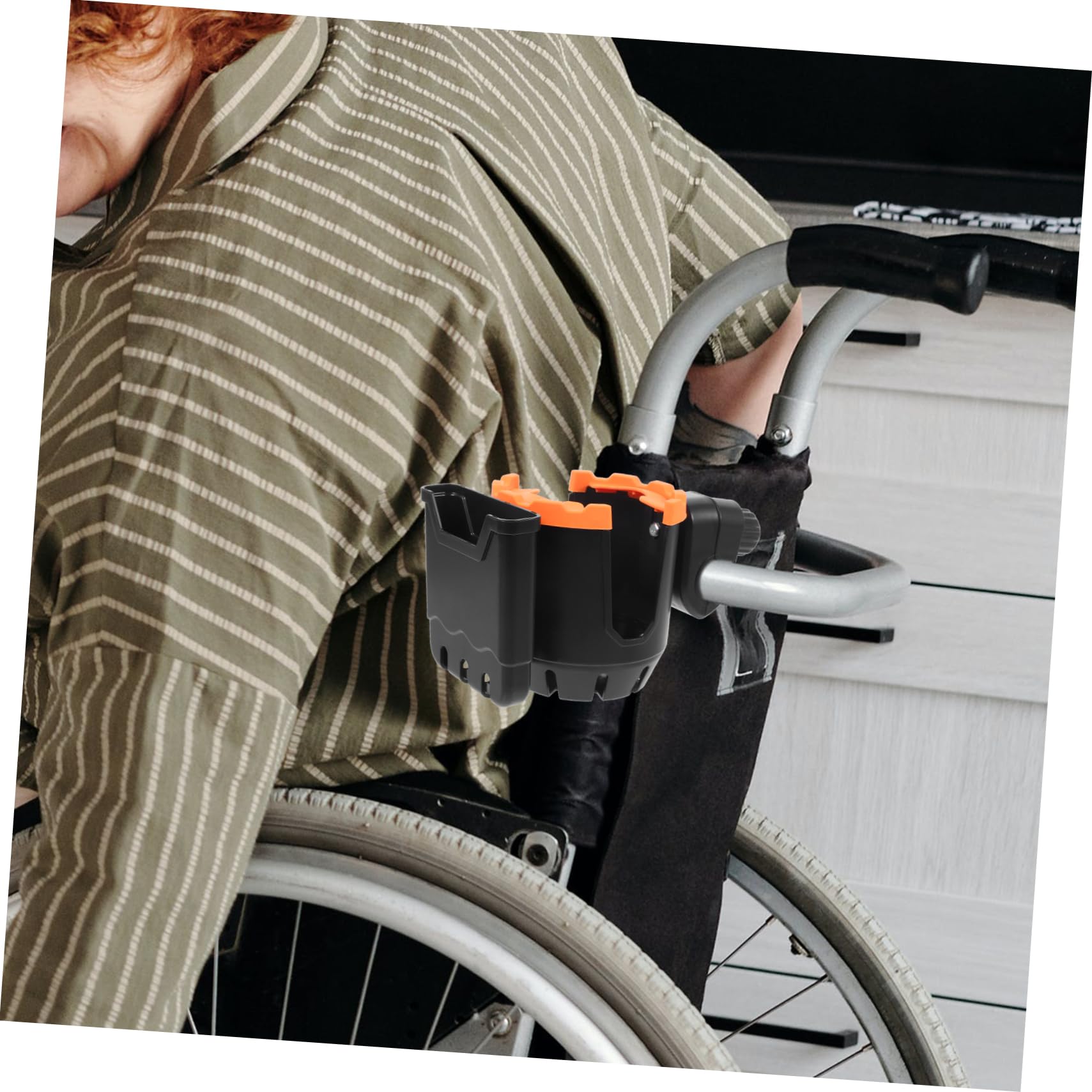 Didiseaon Wheelchair Mug Holder Senior Walker Cup Stroller Cup Easy Install Heavy Duty Sturdy Design