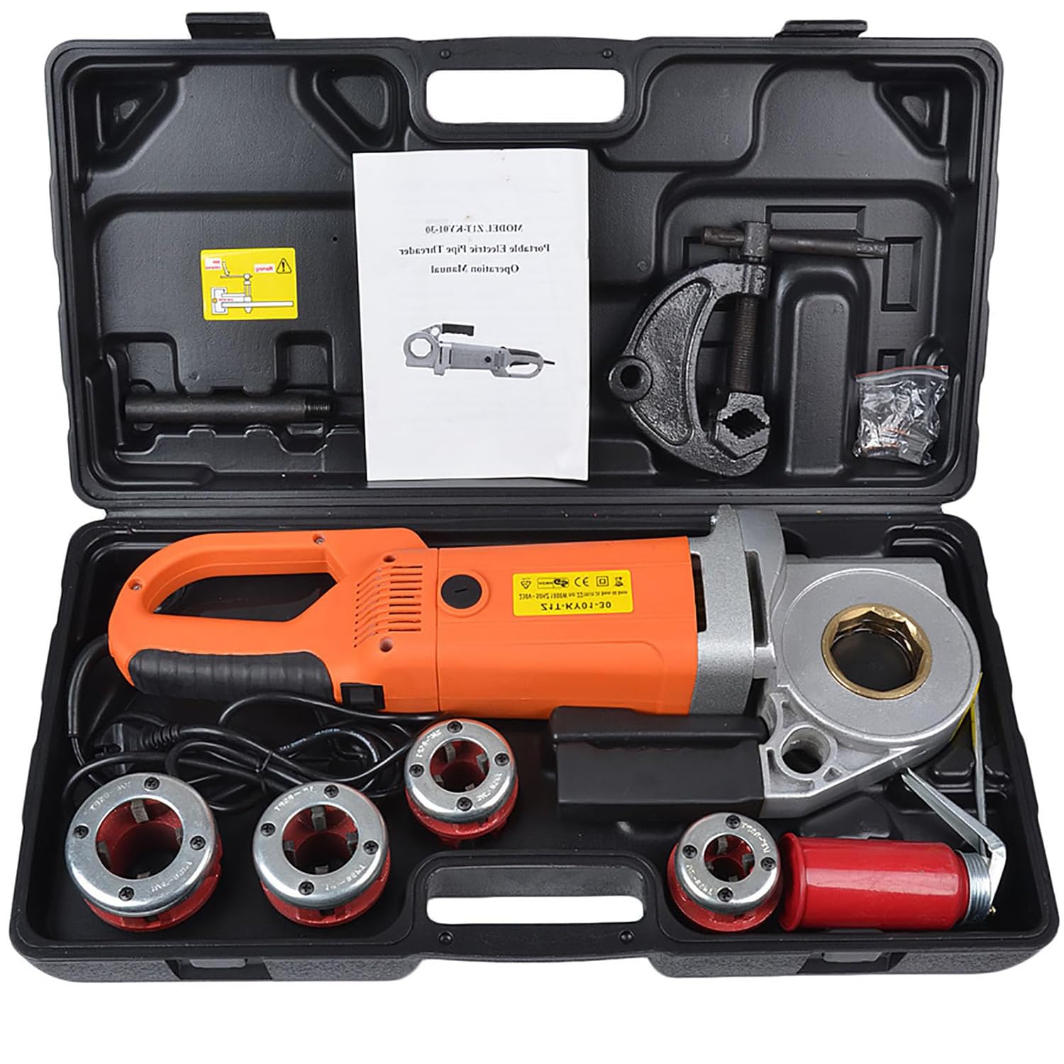 Machine à fileter les tuyaux à moteur en cuivre et kit d'entraînement 2300W