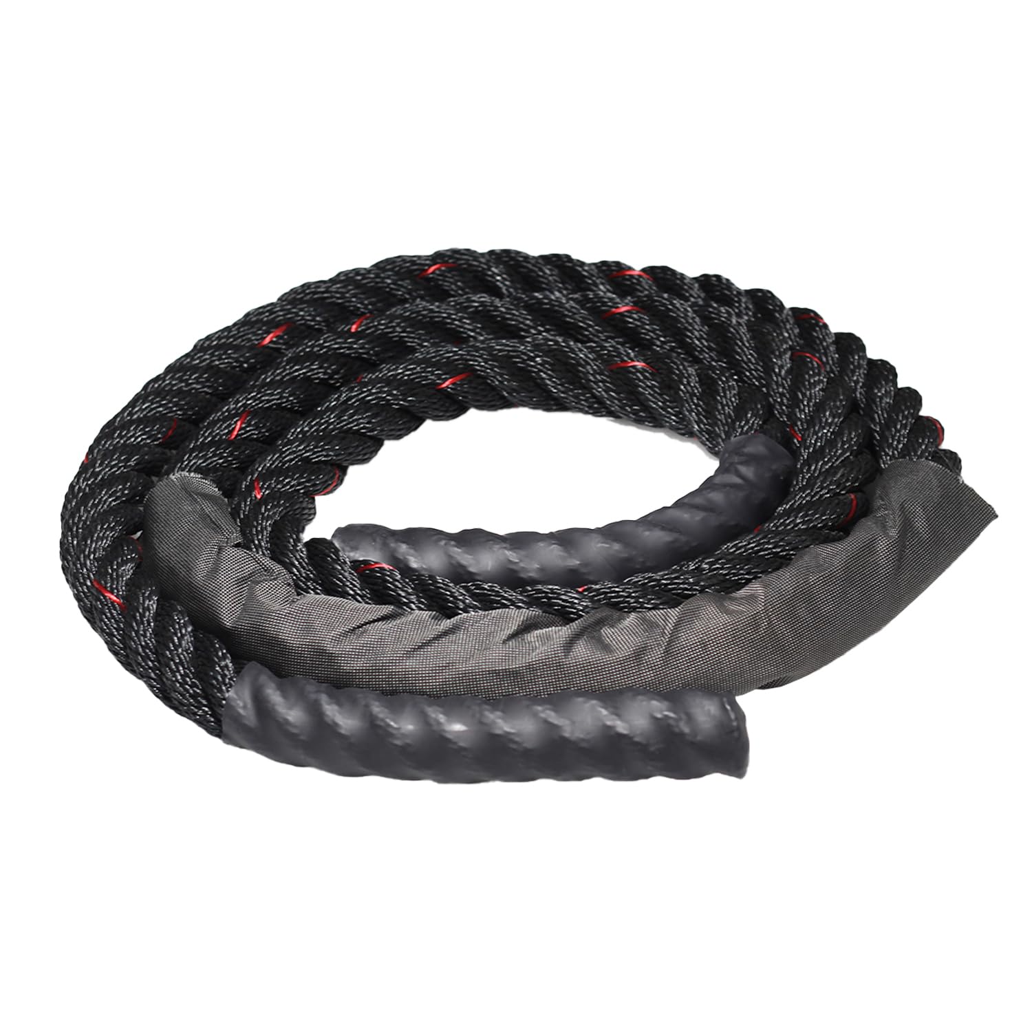 Fit Fusion® Polypropylene Ultimate Fitness Heavy Workout Jump, Skipping Rope for Intense Workout (Black-Red) (B0D813GL89) Amazon Price History, Amazon Price Tracker