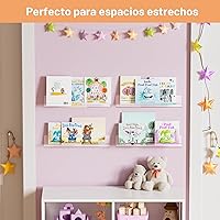 Vista 8 de upsimples Estantes acrílicos para almacenamiento de baño, estantes flotantes de 15 pulgadas, organizador de pared para perfume, maquillaje, cuidado