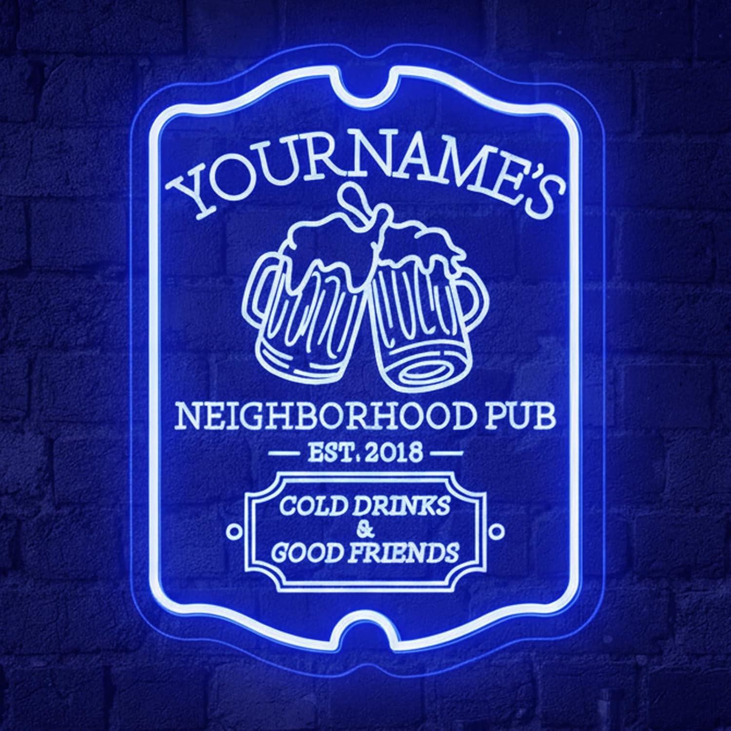 Letreros de barra de neón personalizados para pared de bar del hogar, letrero de neón personalizable para el hogar para cueva de hombre, letrero LED