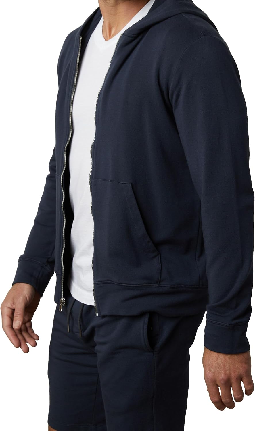 Velvet by Graham & Spencer Men's Rodan Luxe Fleece Zip Up Hoodie, Belize