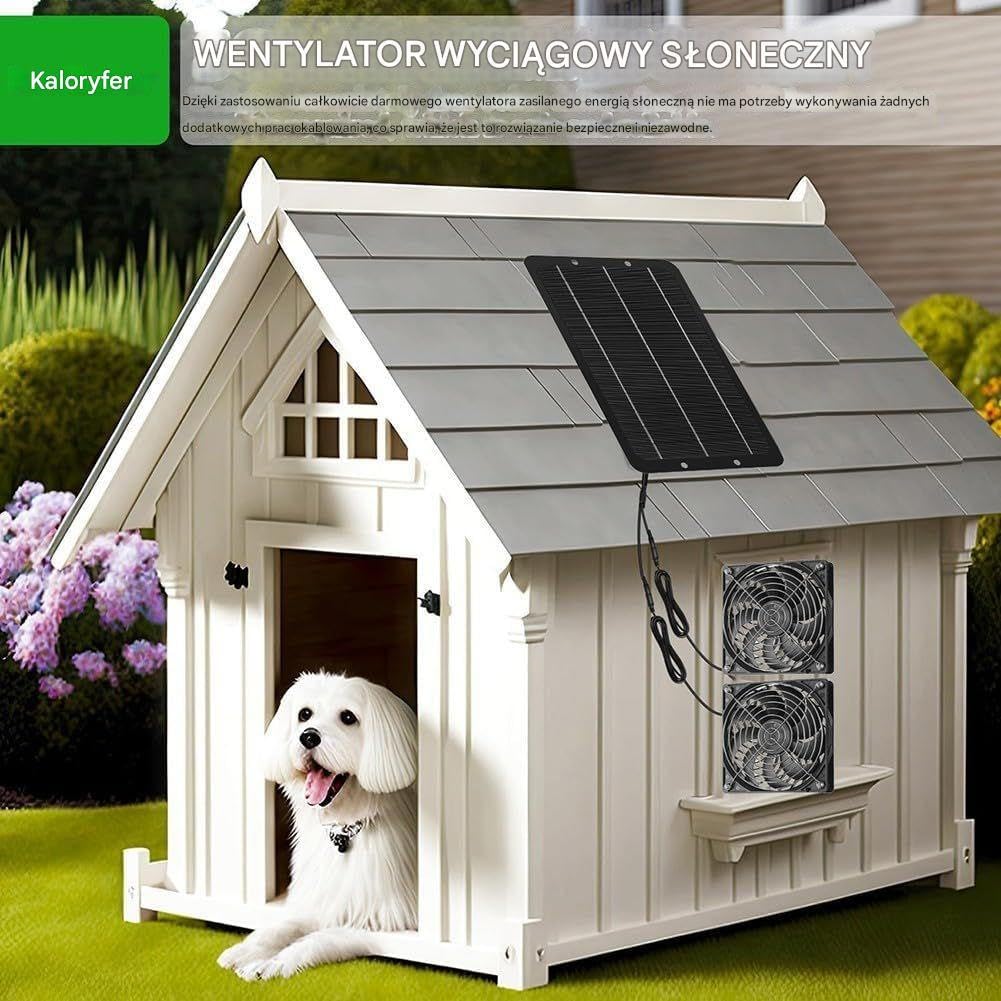 Wentylator Solarny Zewn?trz,Wentylacja S?oneczna do Kurników | Zestaw Wentylacyjny Ch?odz?cy Do Kampera Pikniku I W?drówek