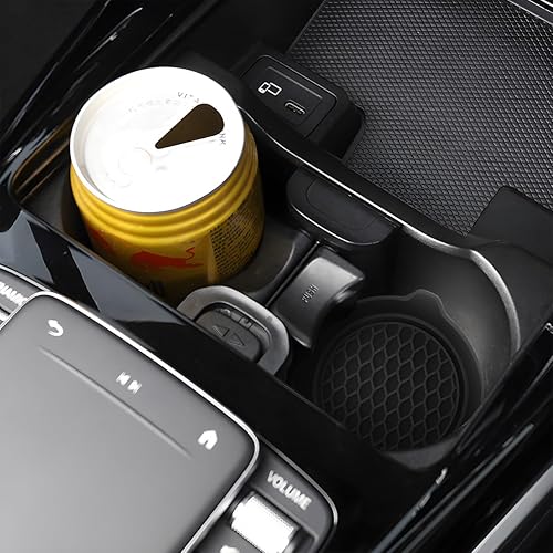 Miniatura 5 de Mandark Portavasos para automóvil, 4 unidades, de silicona, antideslizante, para bebidas, a prueba de derrames, empotrado, interior de automóvil,