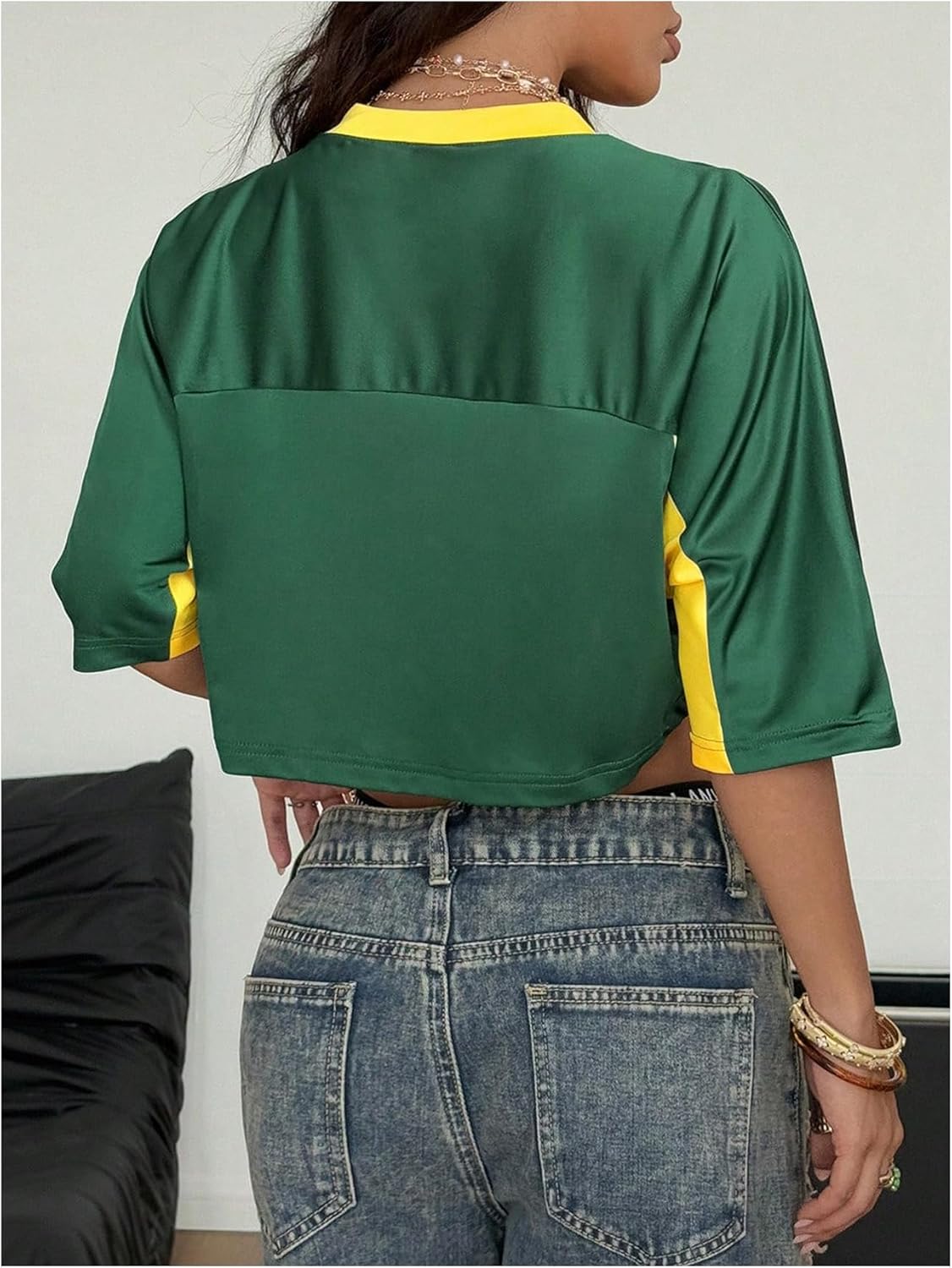 SOLY HUX Women's Y2k Crop Tops Graphic Baggy T Shirts Festival Rave Outfits Streetwear Sportswear - Image 3