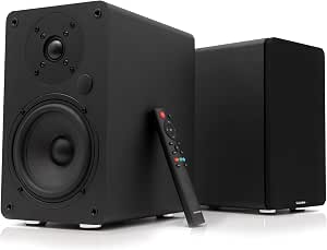 VULKKANO T40 ARC Active Speaker With 40 W Power, 4 Inch Woofer, HDMI ARC, Bluetooth 5.0, RCA, AUX, USB, Speaker For TV, Table Or Shelf, Brown