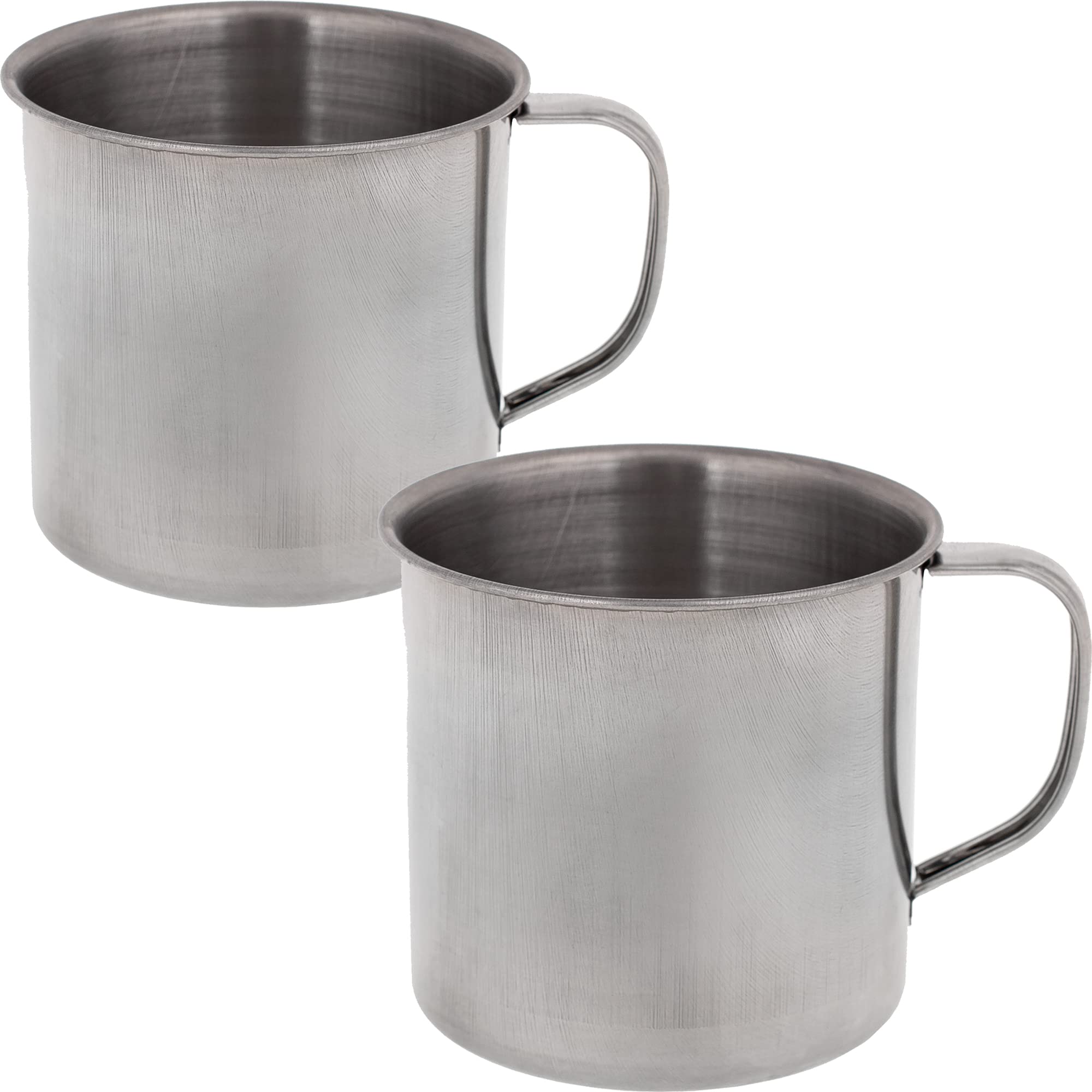 Tasses en métal de camping pour vos cafés au réveil en pleine nature - Set inox léger 220 ml