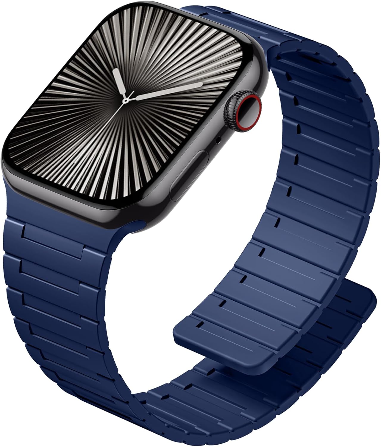 SNBLK Magnetic Watchband Compatible with Apple Watch for Men 44mm 45mm 46mm 49mm 42mm 41mm 40mm 38mm Women, Silicone Sport Strong Magnet Strap for iWatch Series 11 Ultra 3 Ultra 2 Se 10 9 8 7 6 5 4 1