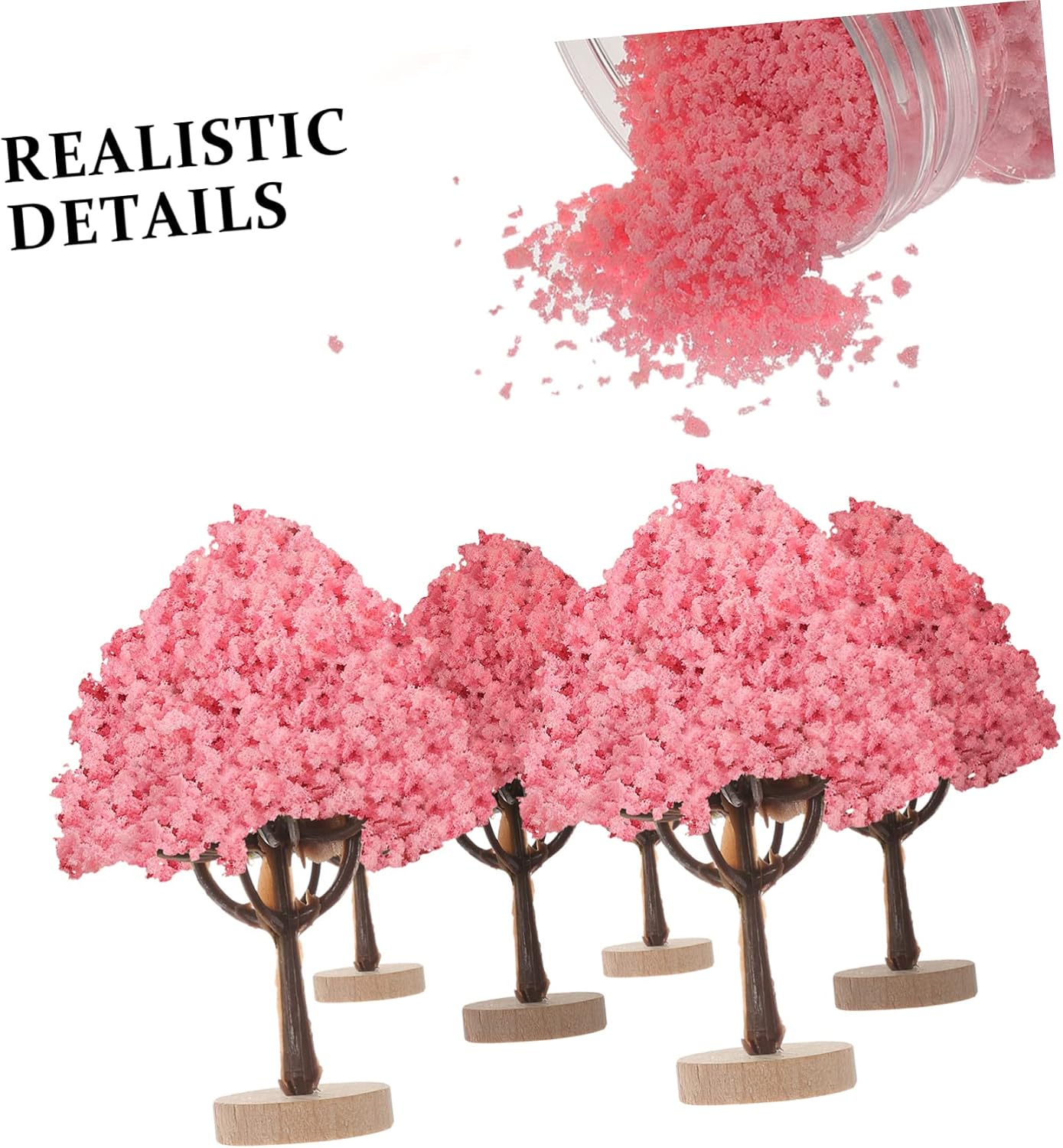 Abaodam Artificial Moss Powder for Scene Layout Flocking Powder Landscape Materials for Miniature Model Supplies
