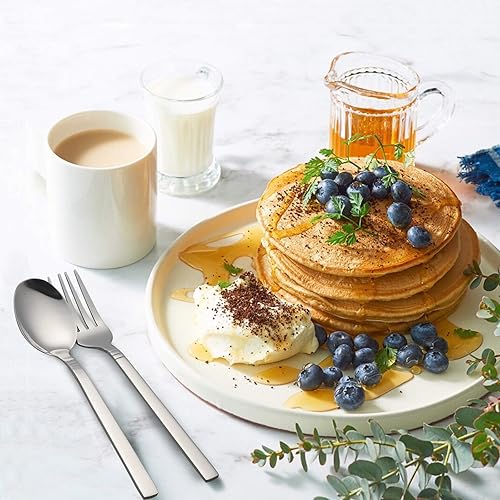 Miniatura 7 de Morcte Cubiertos de acero inoxidable de 80 piezas, servicio para 16