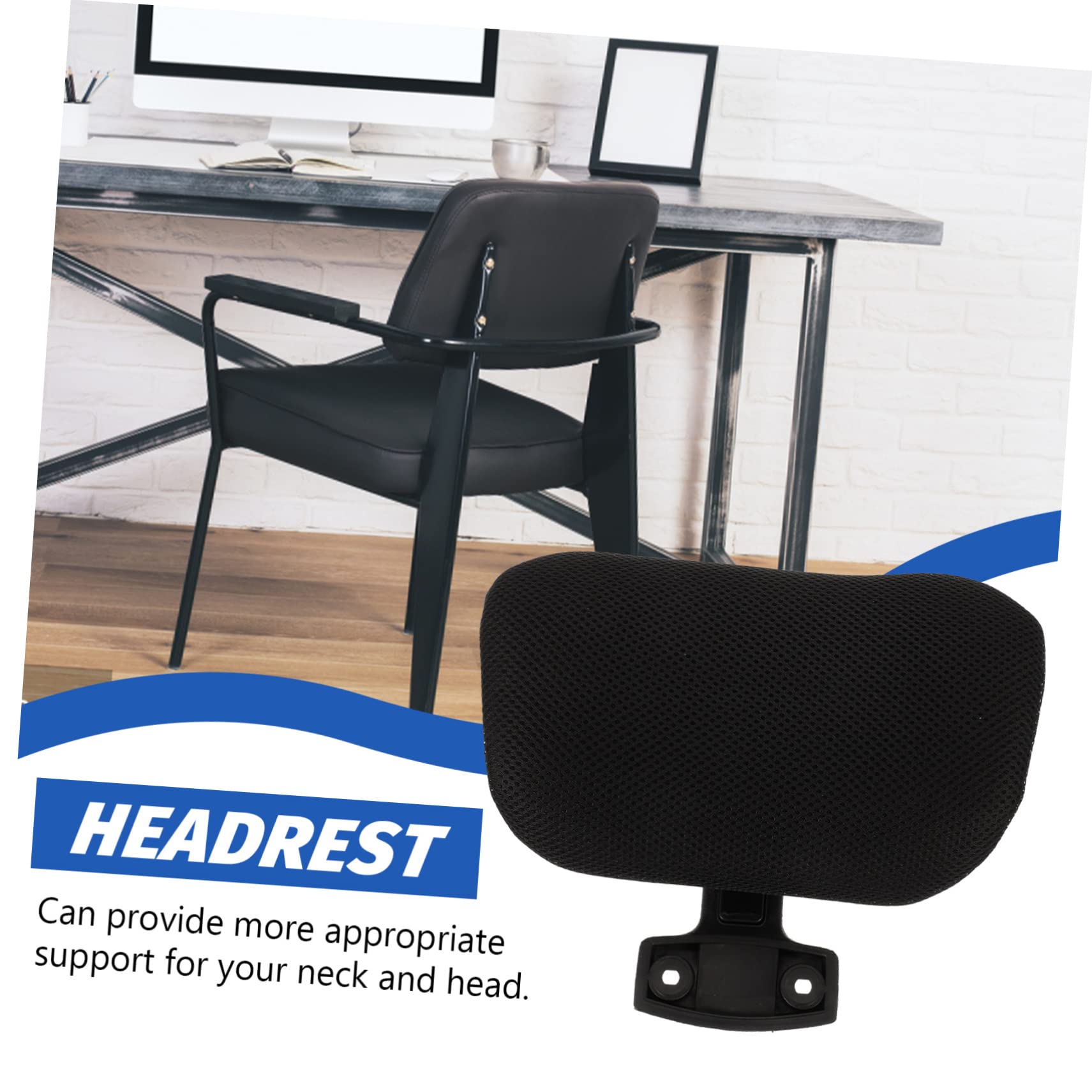 MAGICLULU Reposacabezas de Silla Elevable y Ajustable Negro para Oficina