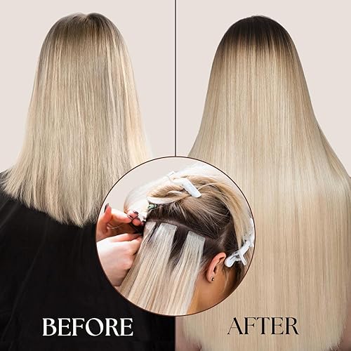 Miniatura 6 de WIGI - 180 piezas de cinta de doble cara de alta calidad para extensiones de cabello, extensiones de cabello, cinta de repuesto para extensiones de