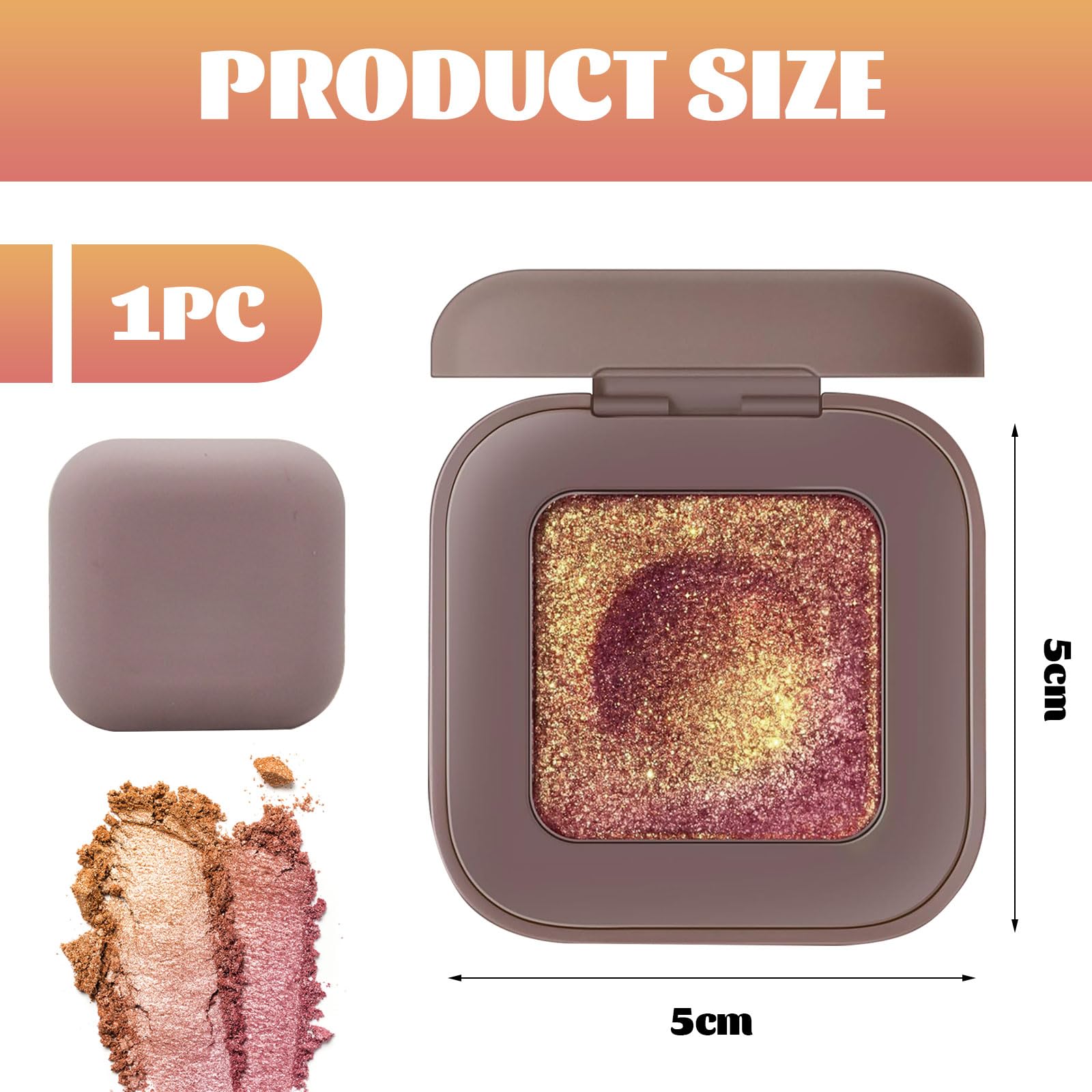 Duochrome Burgundy Gold Glitter paleta cieni do powiek, holograficzny kameleon bogaty kolor połyskujący, kolor Shift Sparkle Inner Corner Eye rozświetlacz, paleta rozświetlaczy do makijażu na