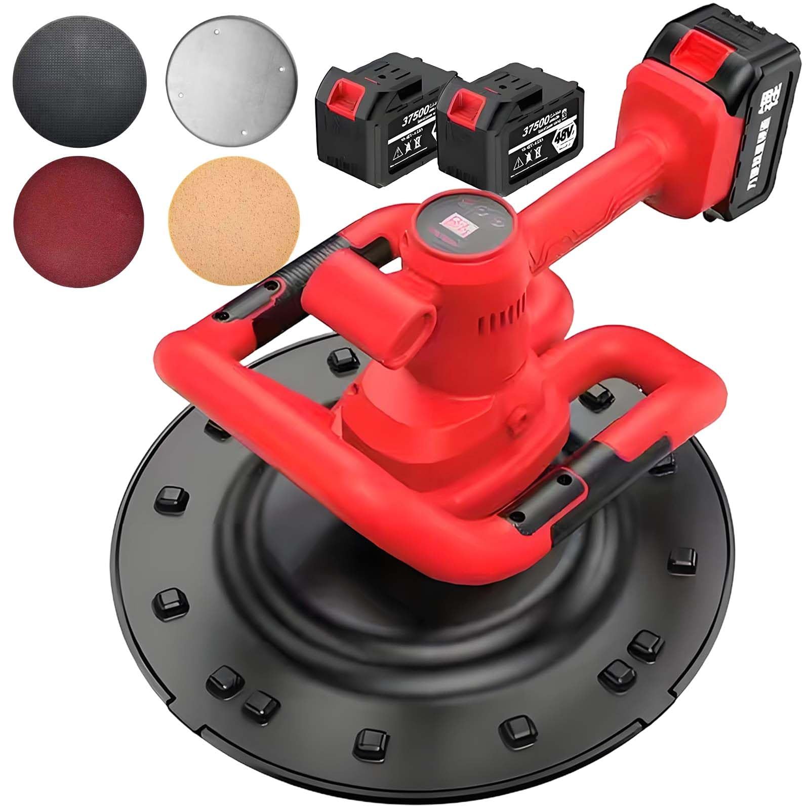 Lisciatrice Elettrica per Cemento, 3229 Ft²/H, Utensile per Malta per Calcestruzzo Ricaricabile da 37500 mAh, Motore Brushless,1Battery