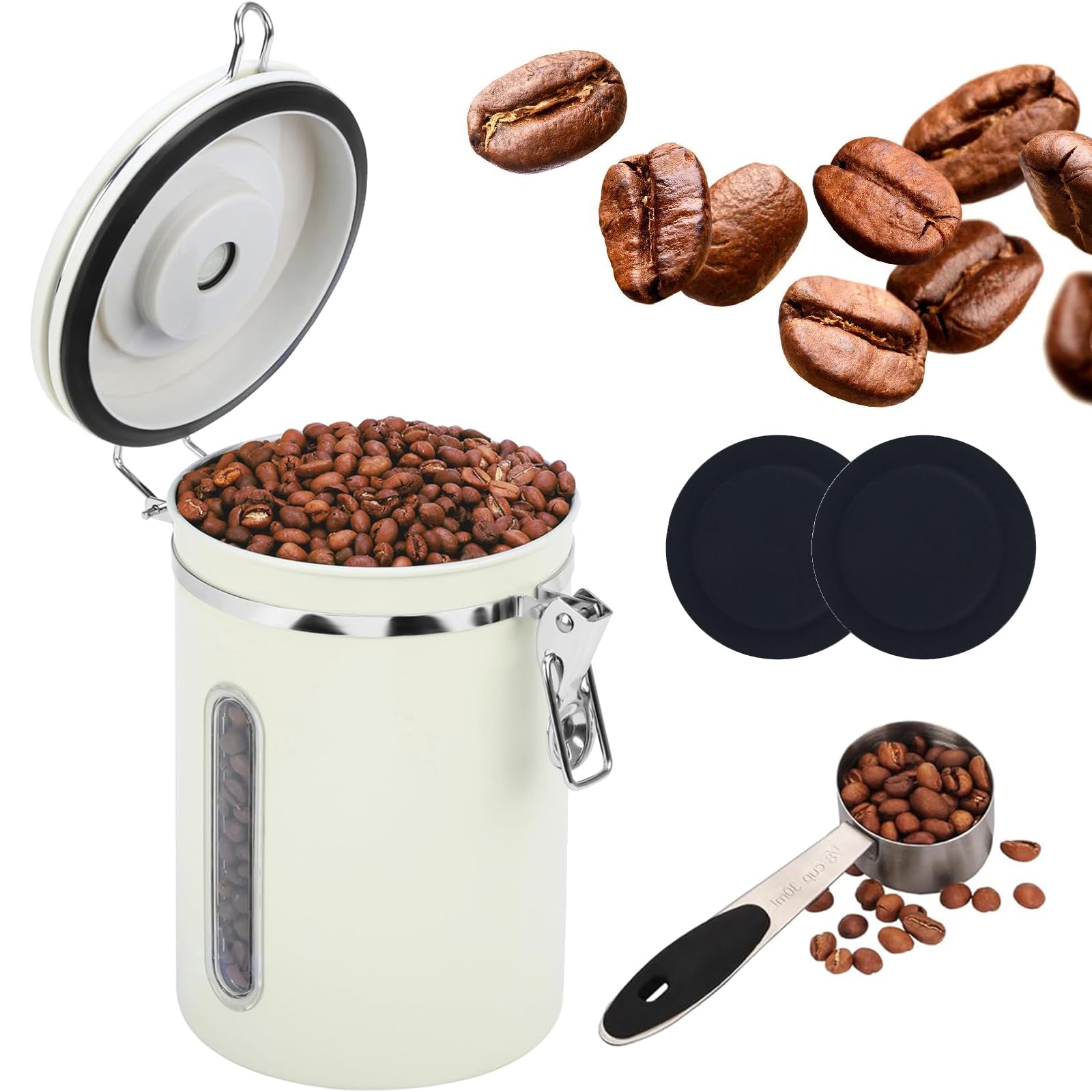 Bote de café hermético para organizar su cocina moderna y mantener el aroma fresco