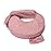 My Brest Friend Original Nursing Pillow Enhanced Ergonomics Essential Breastfeeding Pillow Support for Mom & Baby W/Convenient Side Pocket, Double Straps & Slipcover, Dusty Rose Geo