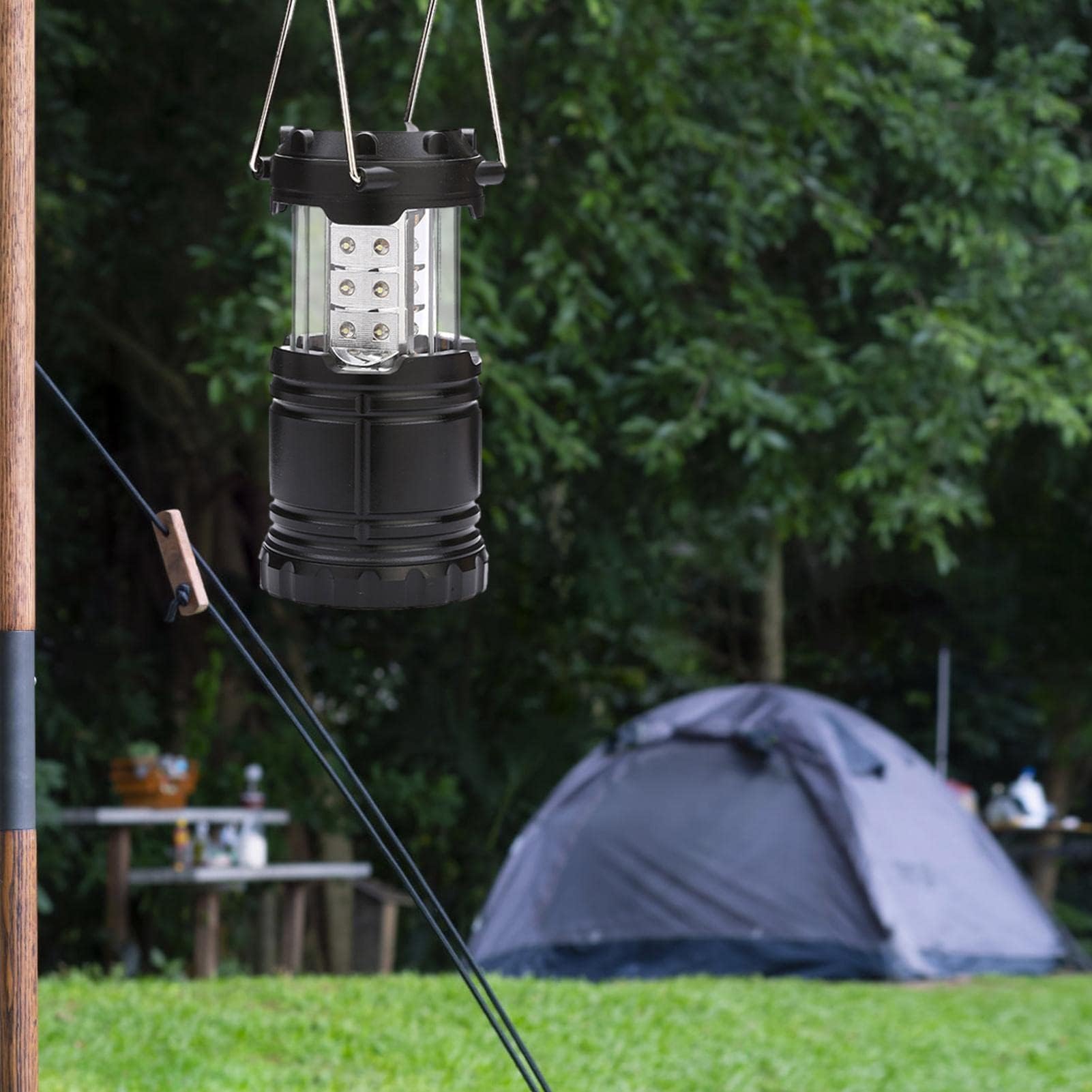 [Paquete de 4] Iluminación de emergencia para cortes de energía | Luz de camping alimentada por pilas | Linterna LED de camping luces de emergencia para el hogar | Lámpara impermeable que funciona con