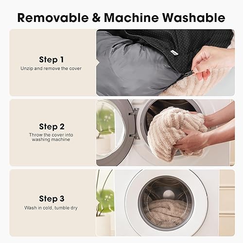 Miniatura 4 de MIXJOY Camas para perros pequeños, cama lavable para perros con funda extraíble, cama pequeña para gatos de interior, camas suaves y calmantes tipo